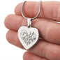Best Mom Ever Engraved Heart Necklace