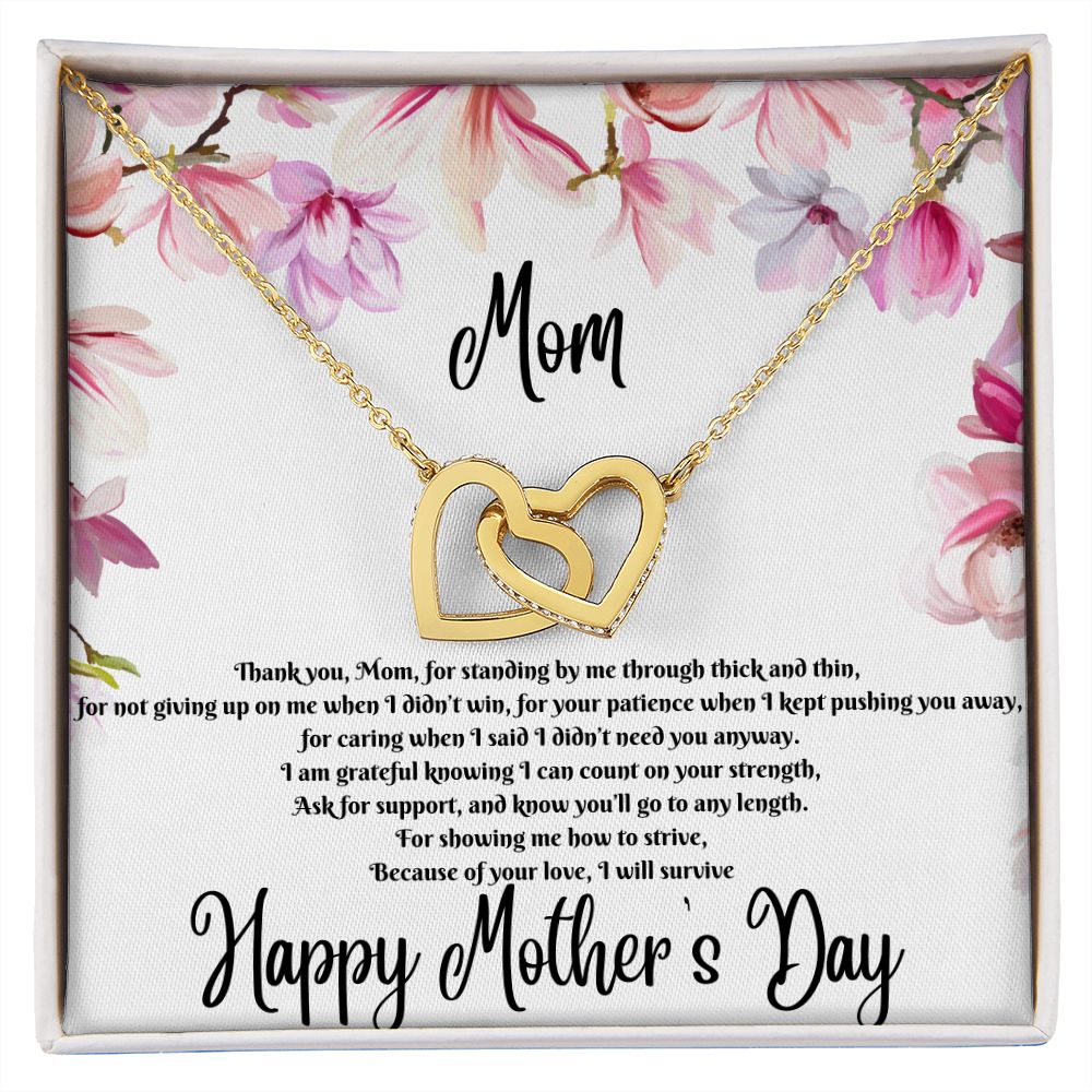 Interlocking Hearts Necklace (for mom)