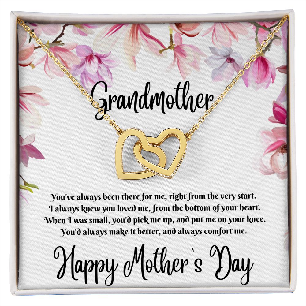 Interlocking Hearts Necklace (for Grandmother)