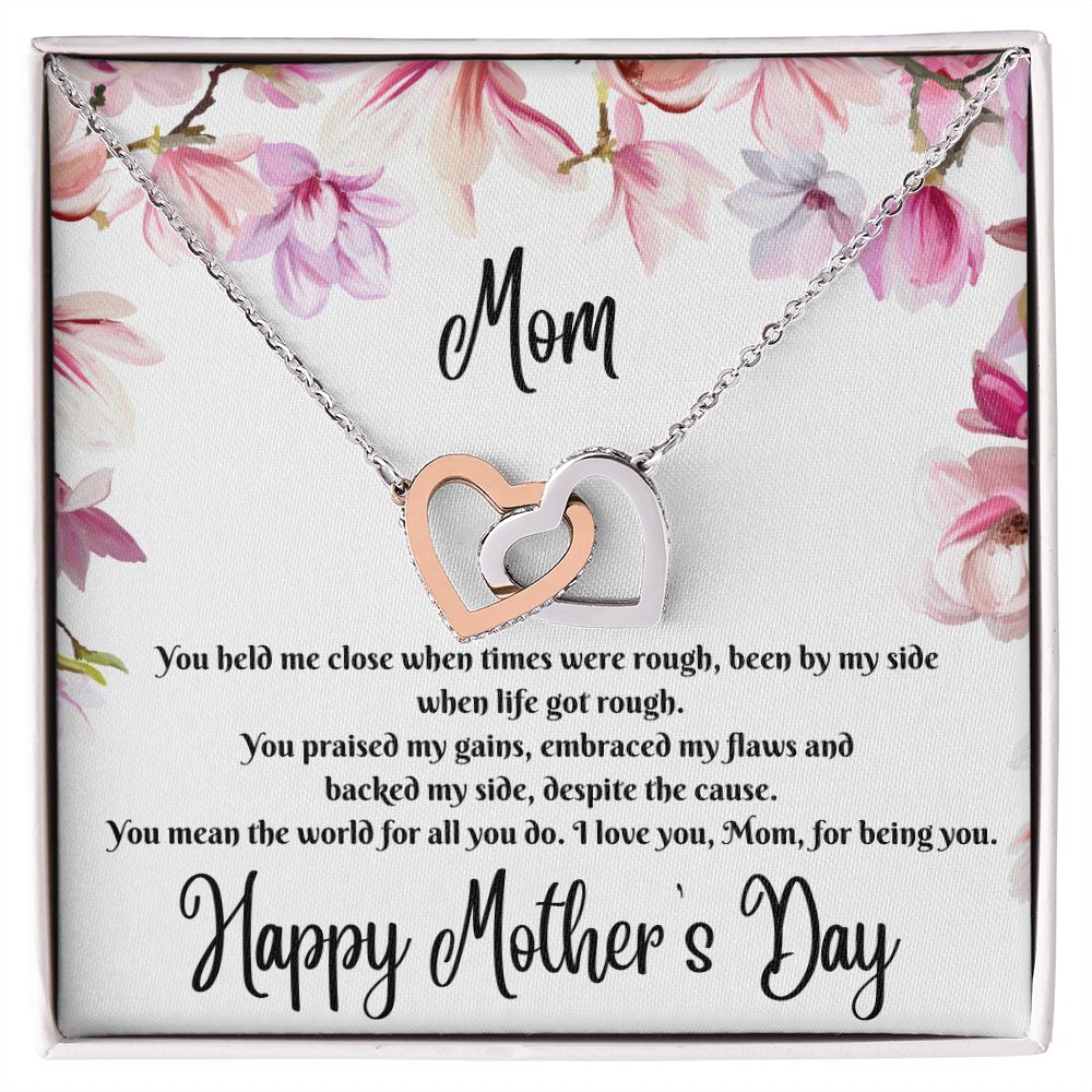 Interlocking Hearts Necklace (for mom)