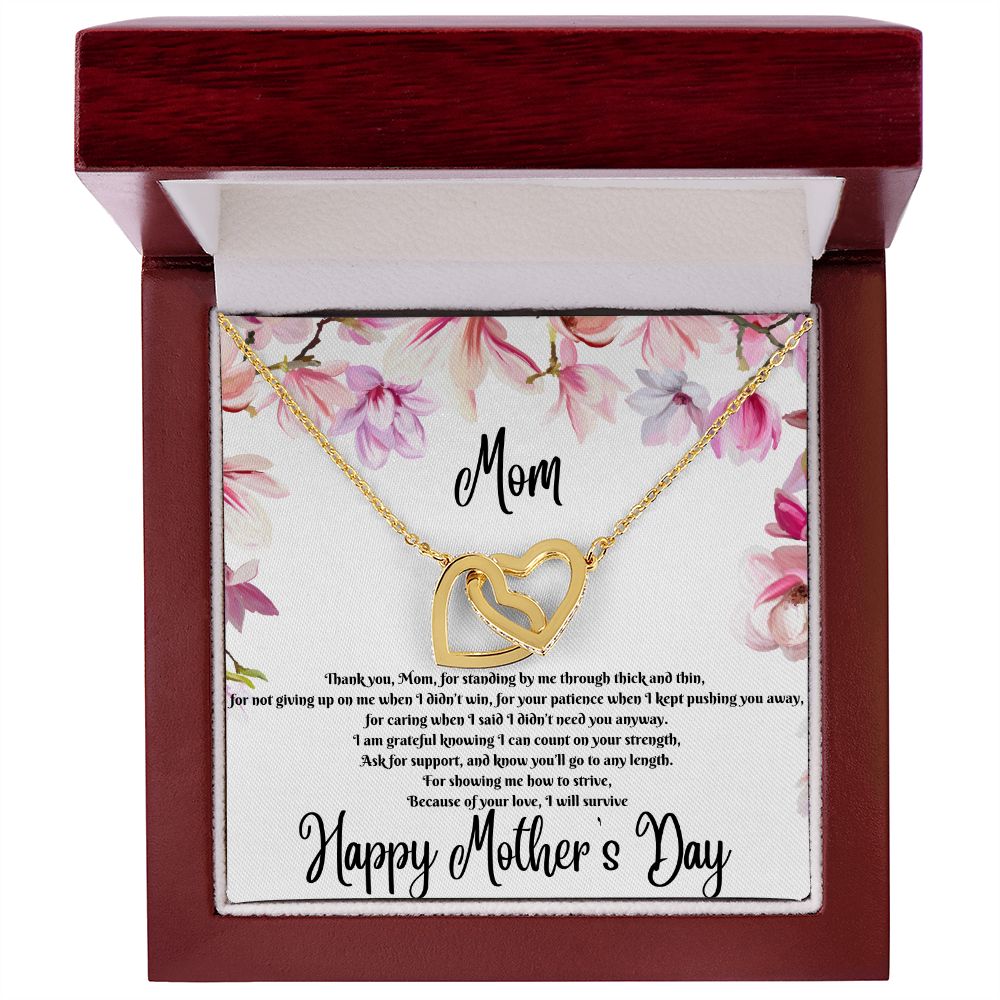 Interlocking Hearts Necklace (for mom)