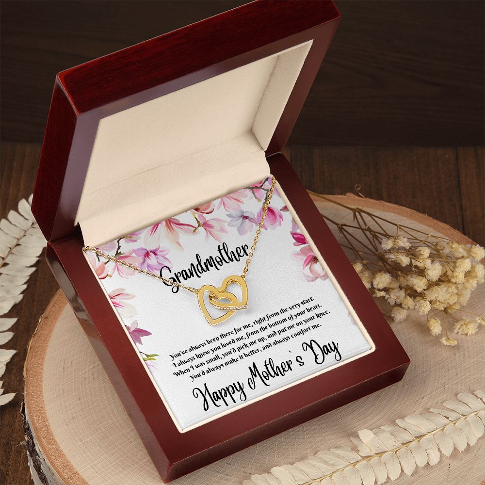 Interlocking Hearts Necklace (for Grandmother)