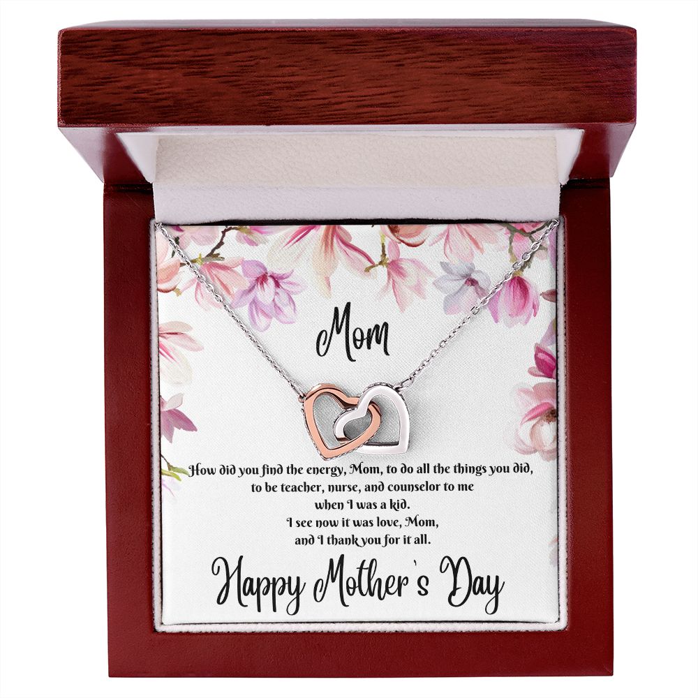 Interlocking Hearts Necklace (for mom)