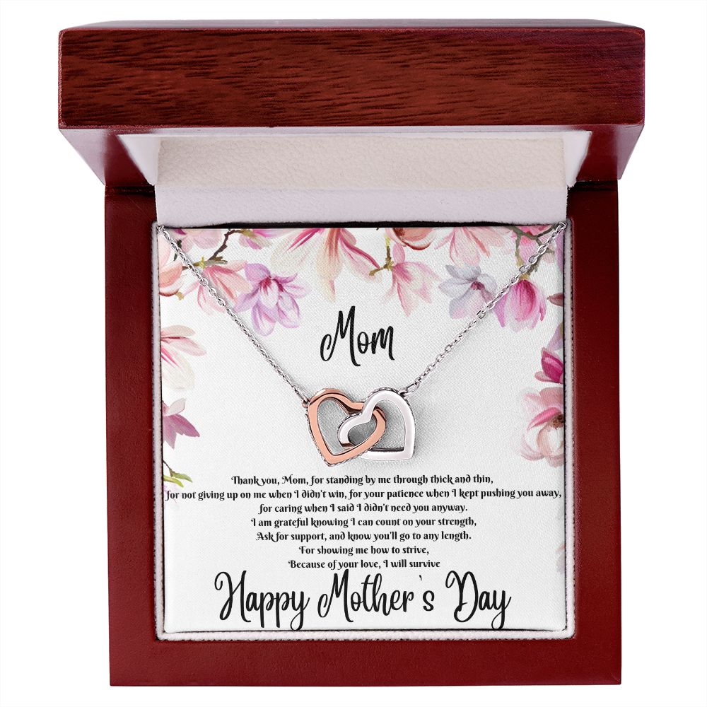 Interlocking Hearts Necklace (for mom)