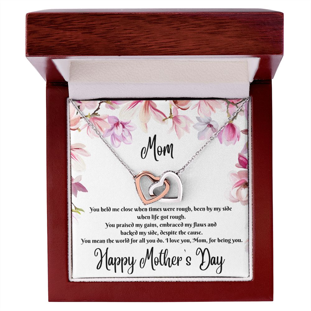 Interlocking Hearts Necklace (for mom)