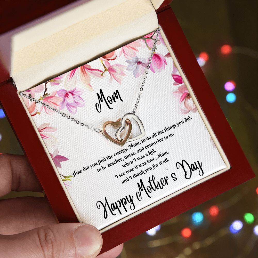 Interlocking Hearts Necklace (for mom)