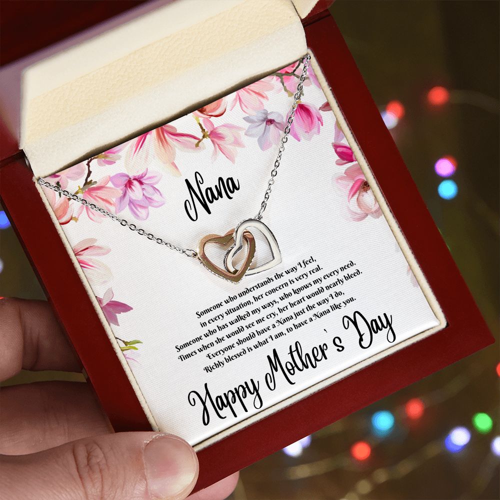 Interlocking Hearts Necklace (for Nana)