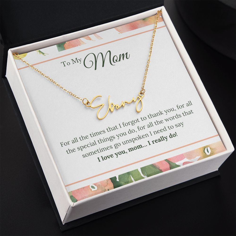 Custom Name Necklace for Mom