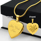 Best Mom Ever Engraved Heart Necklace