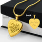 Best Mom Ever Engraved Heart Necklace