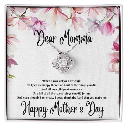 Love Knot Necklace (Dear Momma)