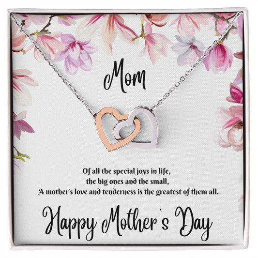 Interlocking Hearts Necklace (for mom)