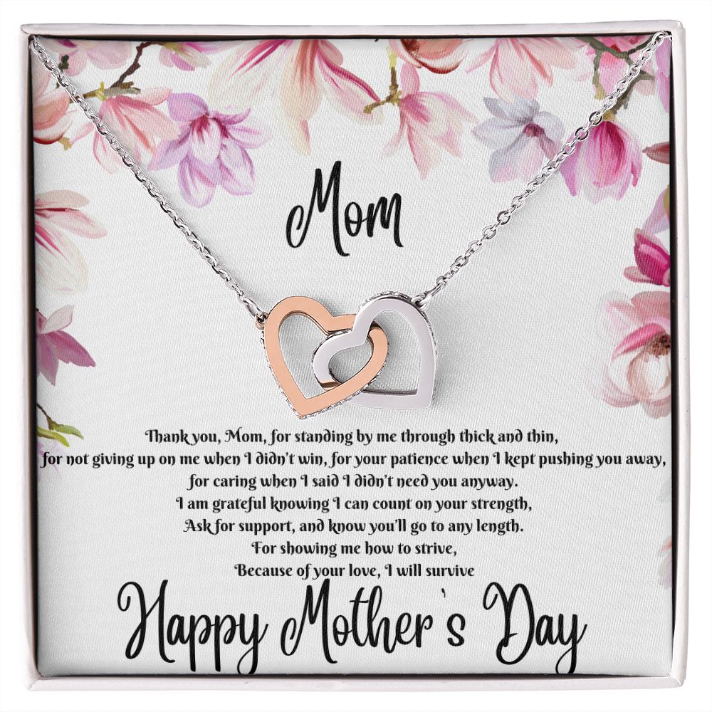 Interlocking Hearts Necklace (for mom)