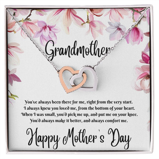 Interlocking Hearts Necklace (for Grandmother)