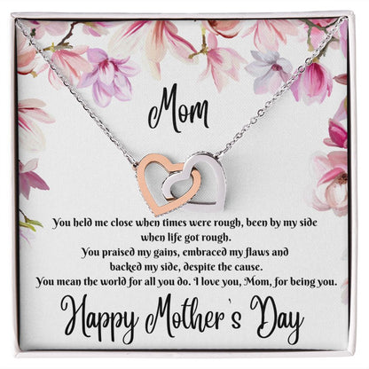 Interlocking Hearts Necklace (for mom)