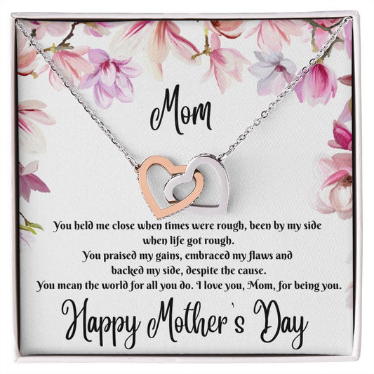 Interlocking Hearts Necklace (for mom)